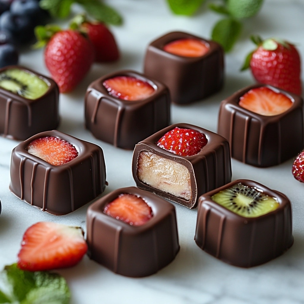 Chocolate covered yogurt bites frozen snack