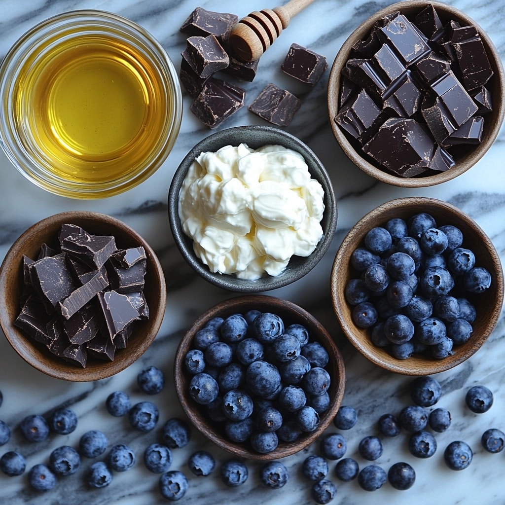 Ingredients for chocolate yogurt bites