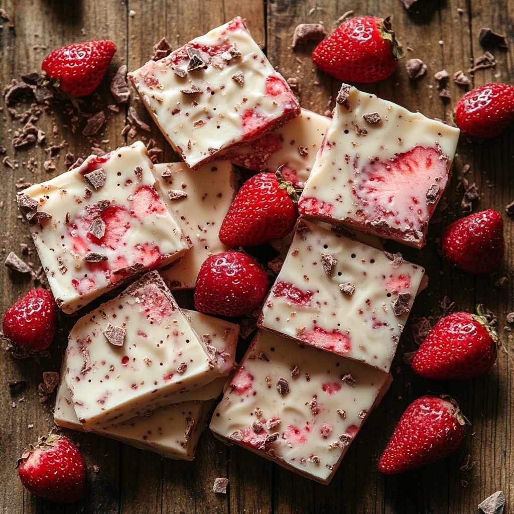 Strawberry Chocolate Greek Yogurt Bark