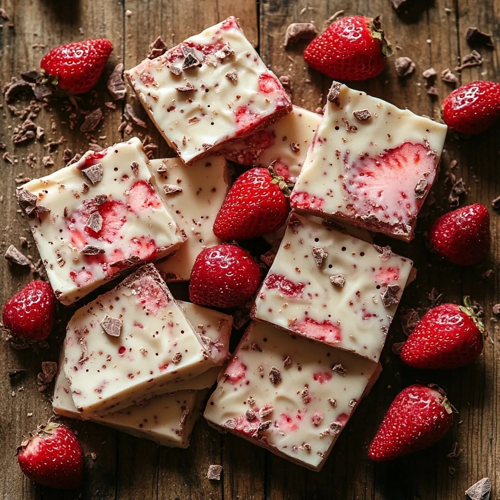 Strawberry Chocolate Greek Yogurt Bark