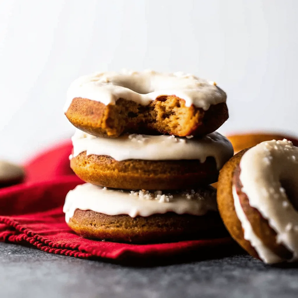 A cozy batch of baked pumpkin donuts, ready to serve