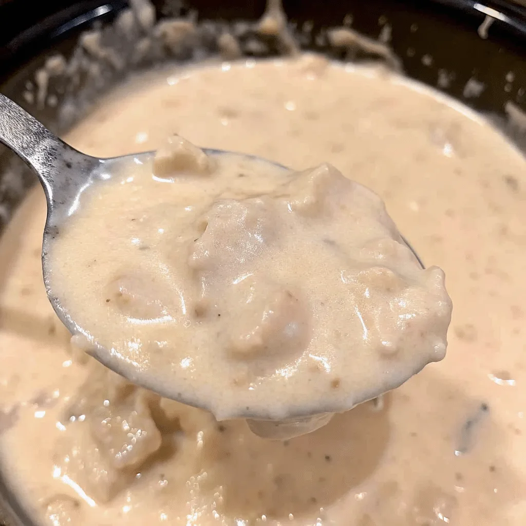 Creamy Crockpot Clam Chowder Recipe, Easy Comfort in a Bowl Creamy Crockpot Clam Chowder Creamy Crockpot Clam Chowder served hot