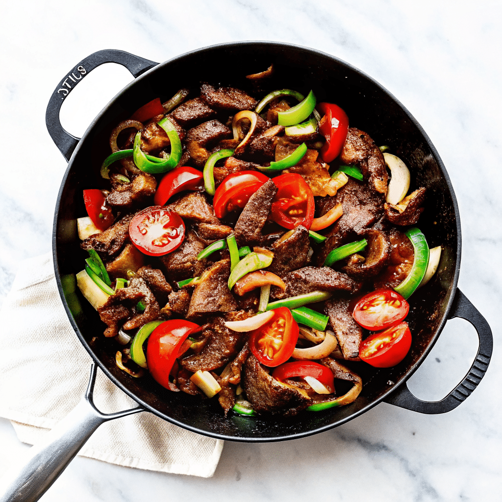 Green Pepper Steak Recipe – Quick, Flavorful, and Easy Green Pepper Steak Green Pepper Steak served in a wok with fresh peppers and sauce