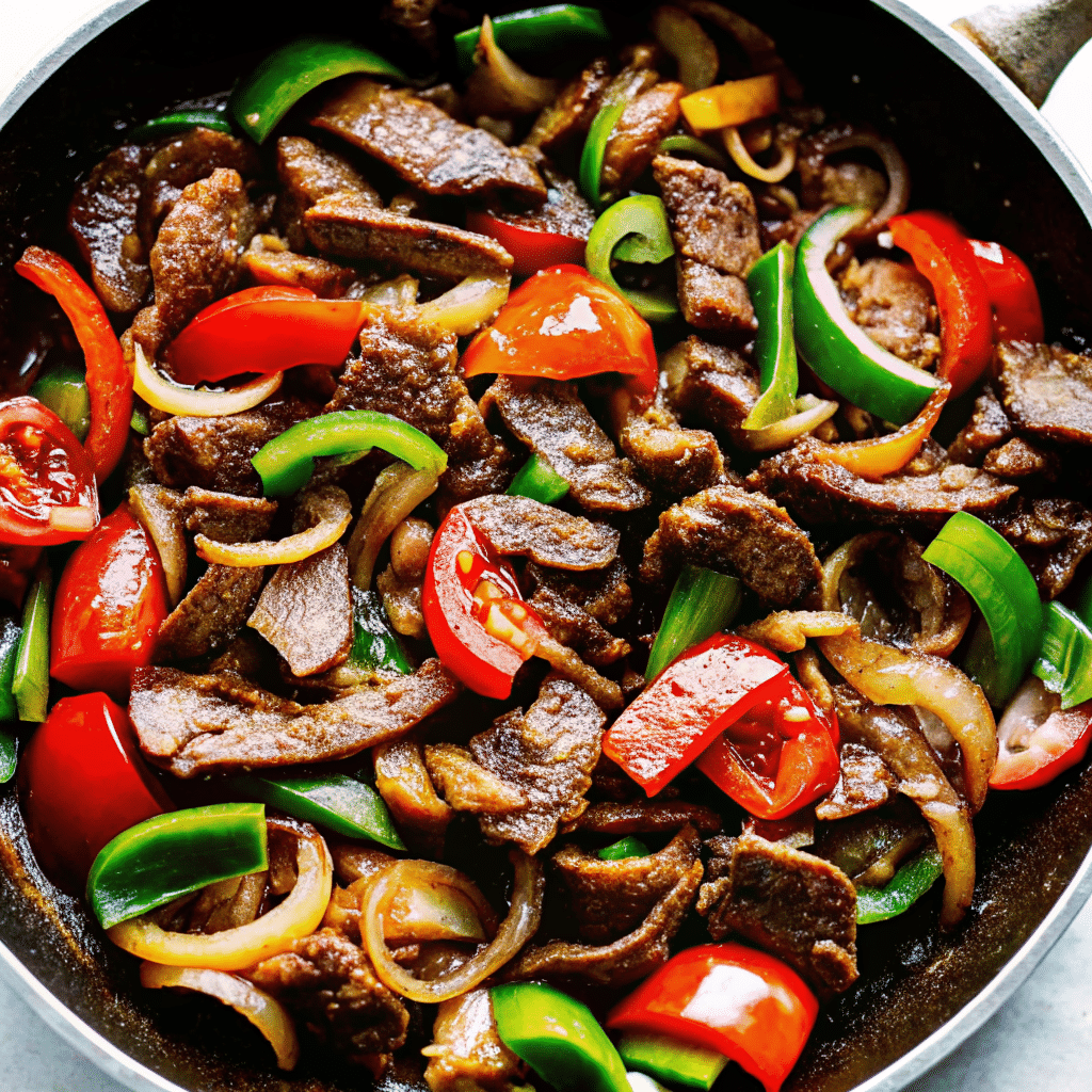 Green Pepper Steak Recipe – Quick, Flavorful, and Easy Green Pepper Steak Green Pepper Steak served