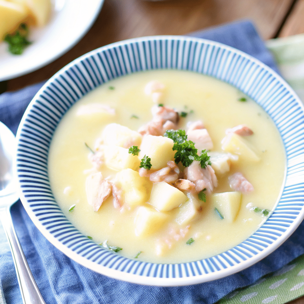 Keto Clam Chowder: A Cozy, Low-Carb Twist on a Classic Keto Clam Chowder Keto Clam Chowder in rustic bowl with bacon and parsley