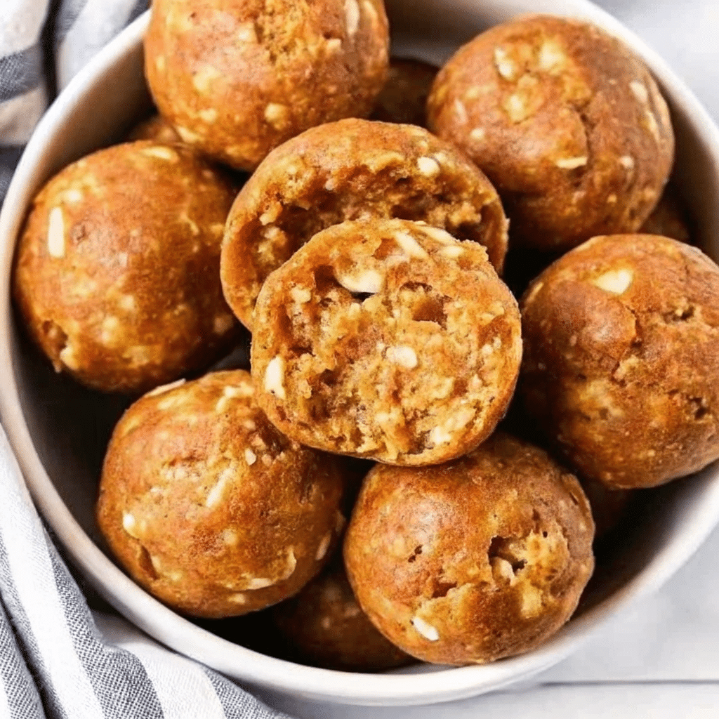 Pumpkin protein balls healthy fall snack