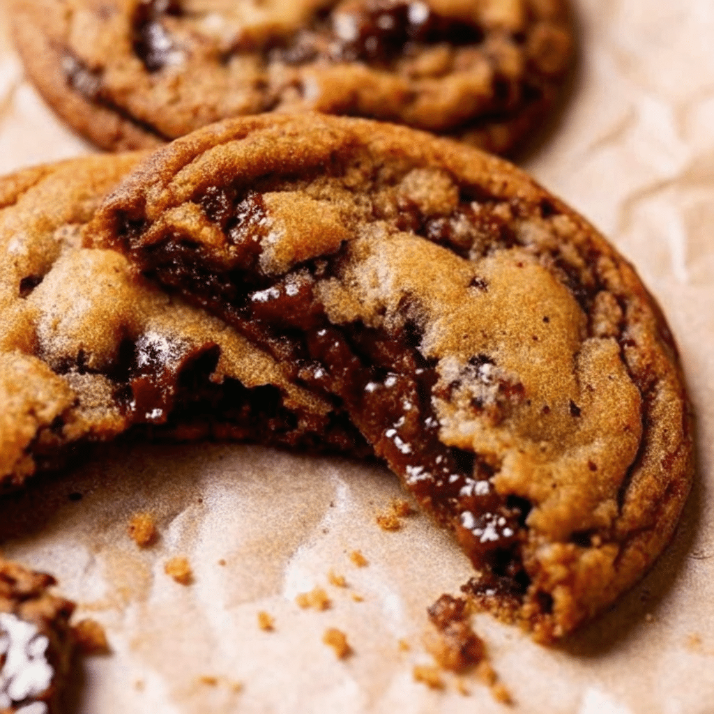 Freshly baked Brown Butter Pumpkin Chocolate Chip Cookies