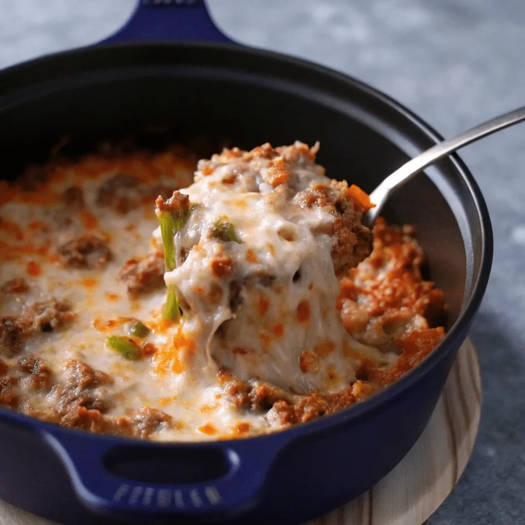 Stuffed Pepper Casserole: A Comforting Shortcut to a Classic Favorite Stuffed Pepper Casserole Freshly baked stuffed pepper casserole with golden, bubbly cheese.