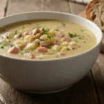 Ham and Potato Soup creamy comfort with parsley garnish