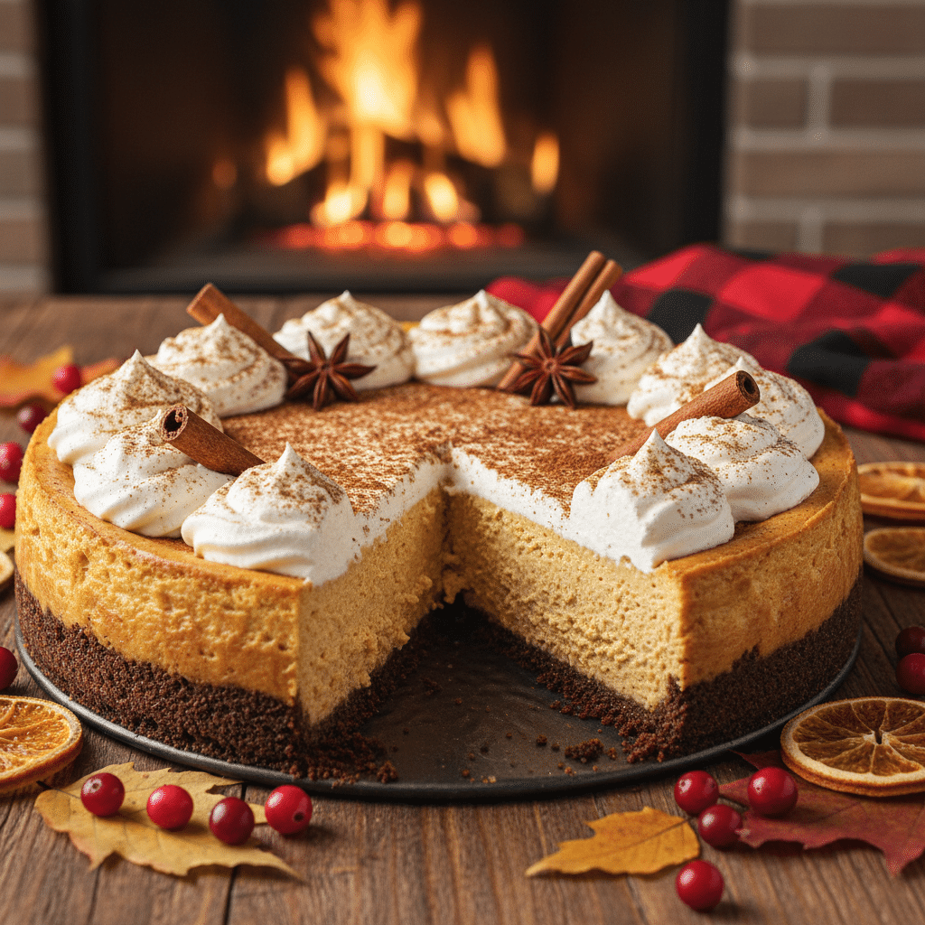 Pumpkin Pie Cheesecake holiday dessert