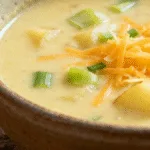 Cheesy Leek & Potato Soup
