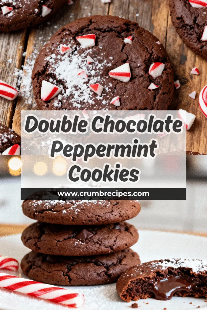 Double Chocolate Peppermint Cookies: Your New Holiday Obsession! Chocolate Peppermint Cookies Stack of Gooey Double Chocolate Peppermint Cookies Ready to Serve