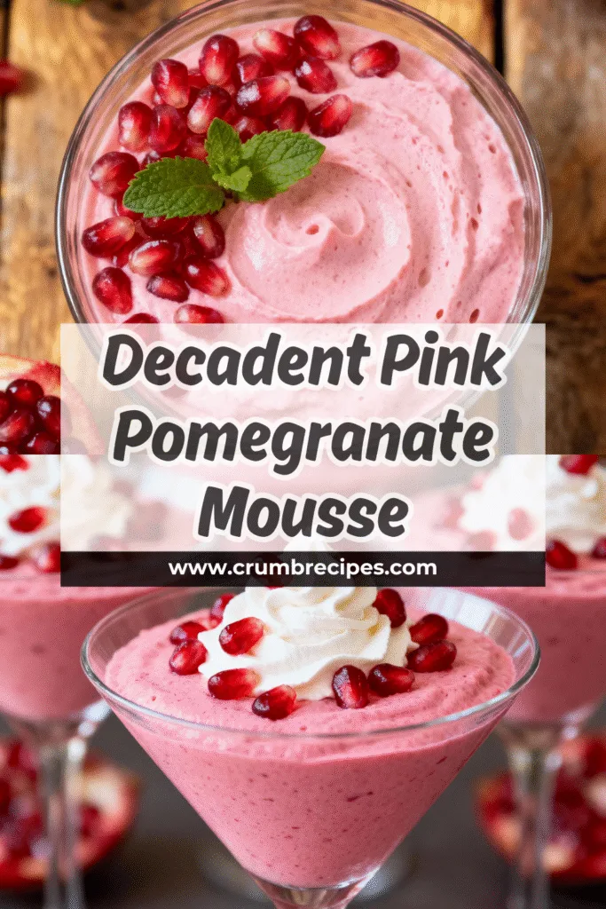 Pink Pomegranate Mousse: A Heavenly Dessert Delight Pink Pomegranate Mousse Pink Pomegranate Mousse: A Heavenly Dessert Delight