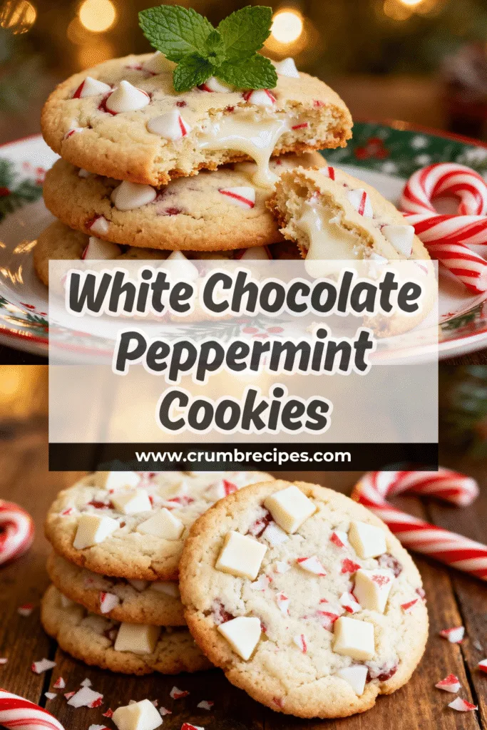 White Chocolate Peppermint Cookies: Your New Holiday Obsession! White Chocolate Peppermint Cookies Delicious Peppermint Swirl Cookies served on a holiday table