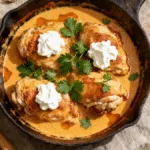 Chicken Paprikash Recipe with creamy paprika sauce and herbs