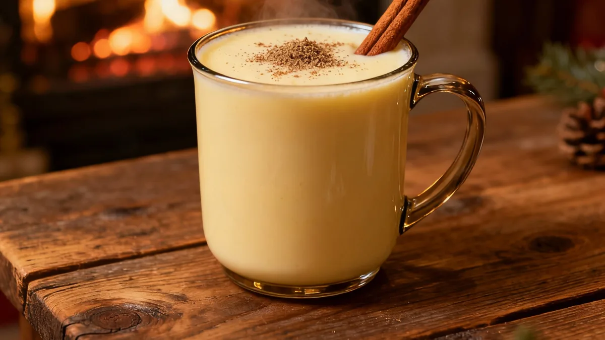 Homemade Egg Nog: Ditch the Store-Bought Stuff, It's Easier Than You Think! Homemade Egg Nog Creamy homemade egg nog in a mug with nutmeg garnish