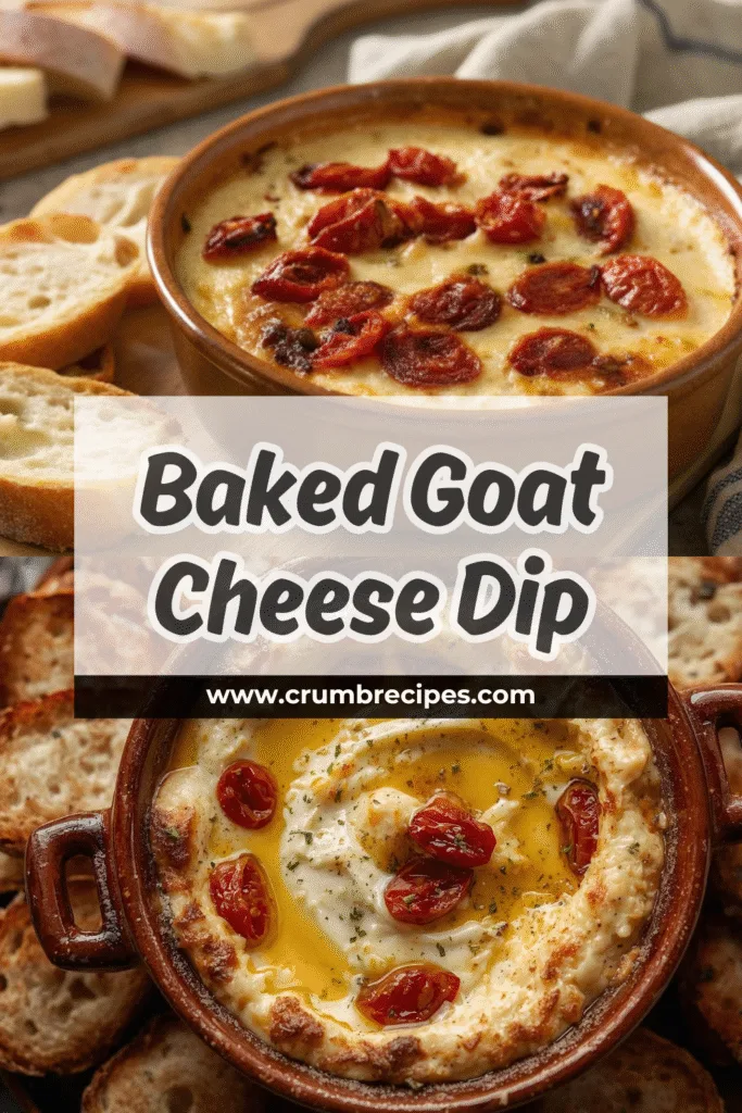 Baked Goat Cheese Dip with Sun-Dried Tomatoes & Basil
