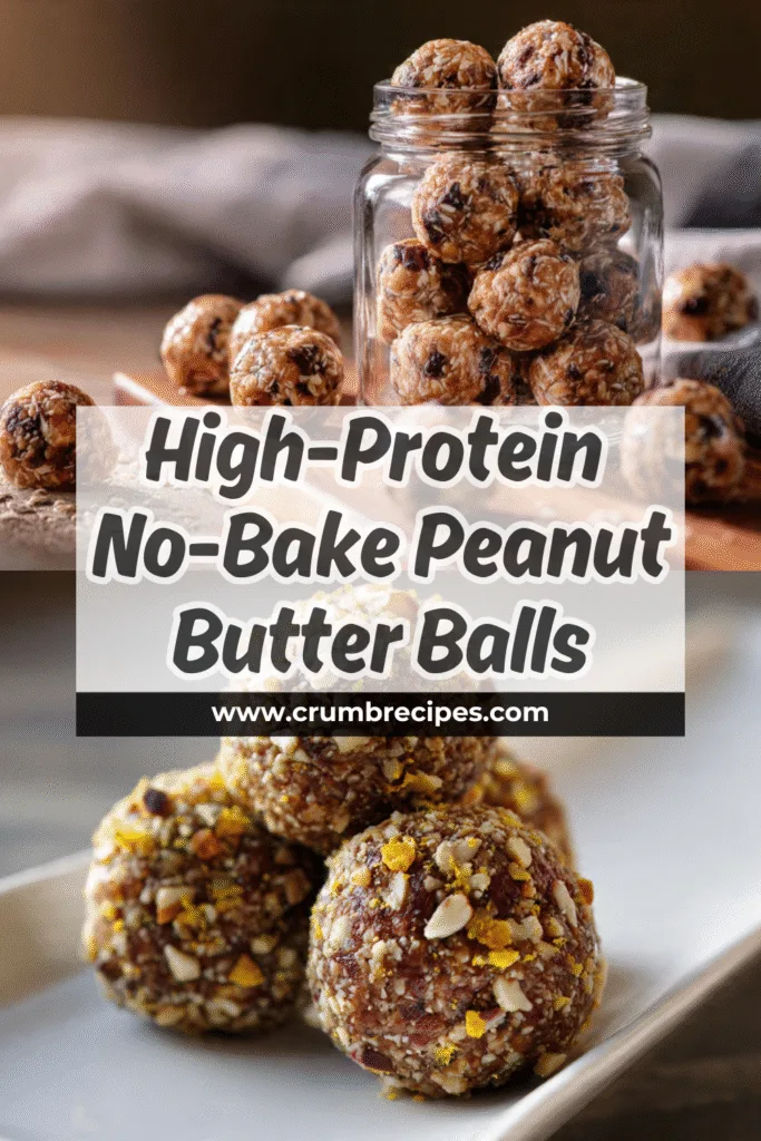 High-Protein Peanut Butter Balls: Quick No-Bake Treats for Maximum Energy Energy Ball High-Protein Peanut Butter Energy Balls on a wooden board ready for a healthy snack