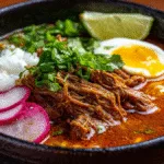 Delicious Birria Ramen bowl with rich broth and tender meat