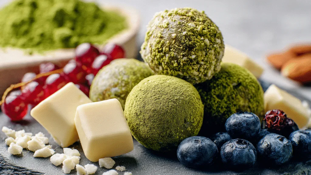 Matcha White Chocolate Protein Balls: Your New Obsession, No Cap.
