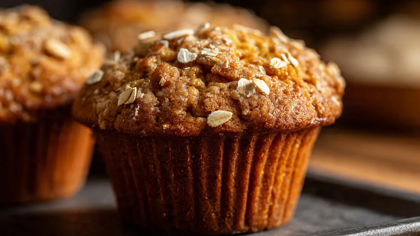 Moist Applesauce Oatmeal Muffins: Your New Go-To Breakfast Treat! Applesauce Oatmeal Muffins Moist applesauce oatmeal muffins on a plate with a sprinkle of oats