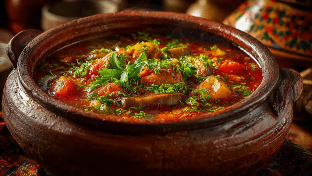 Persian Eggplant Stew Recipe That'll Make You Famous Persian Eggplant Stew A beautifully plated serving of Persian Eggplant Stew with saffron rice and fresh herbs, ready to eat.