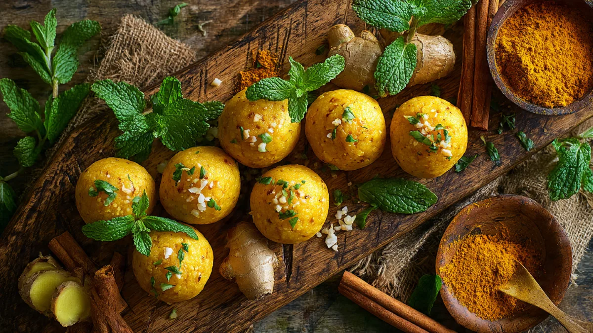 Turmeric Ginger Protein Balls: Boost Your Energy & Immunity Naturally!