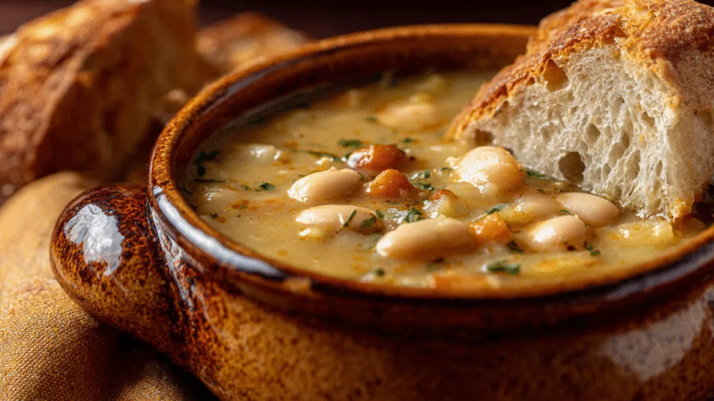 Vegan Roasted Garlic & White Bean Potato Soup