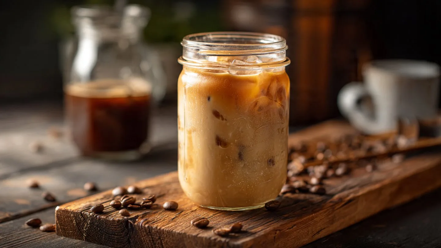 Starbucks Brown Sugar Shaken Espresso brown sugar shaken espresso Starbucks Brown Sugar Shaken Espresso served in a glass with ice and a straw