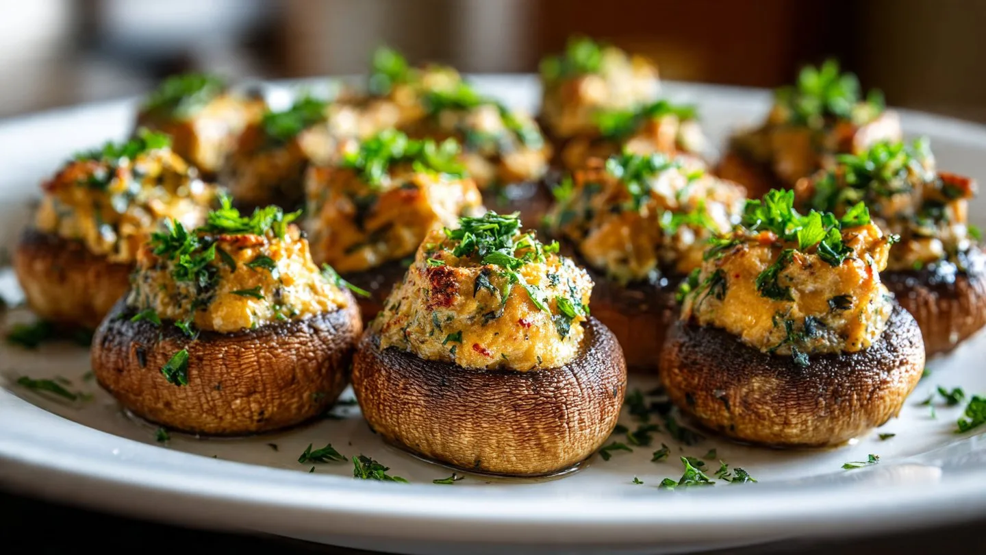 Best Christmas Stuffed Mushrooms stuffed mushrooms Deliciously baked stuffed mushrooms perfect for Christmas celebrations