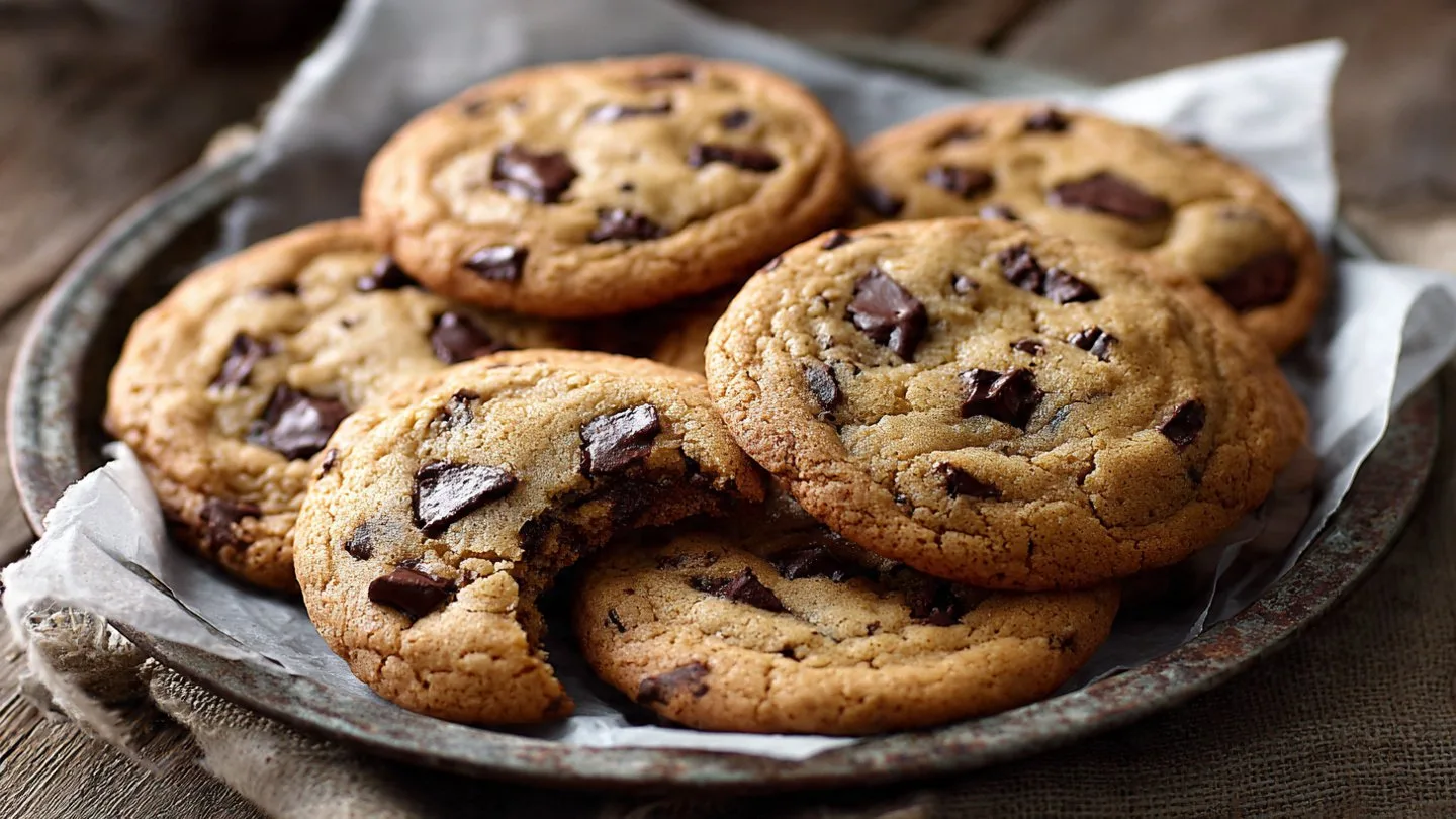 Soft and Chewy Banana Chocolate Chip Cookies