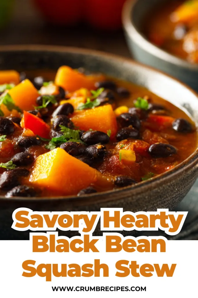 Savory Hearty Black Bean Squash Stew Recipe for Comforting Meals Black Bean Hearty Black Bean Squash Stew