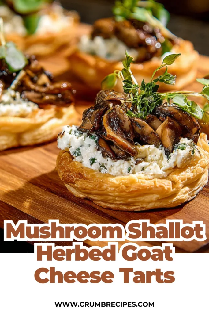 Mushroom Shallot and Herbed Goat Cheese Tarts: A Flavorful Delight Cheese Tarts Mushroom Shallot and Herbed Goat Cheese Tarts: A Flavorful Delight