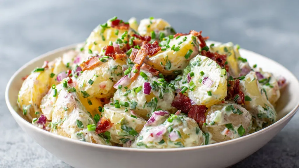 Steakhouse Potato Salad: A Creamy Flavor Packed Side Dish