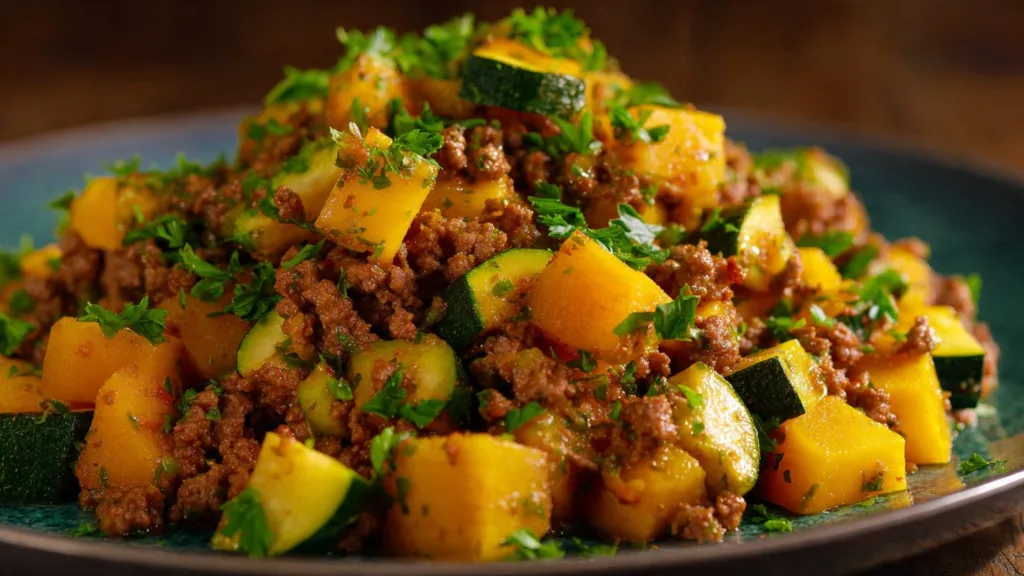Ground Beef Zucchini Sweet Potato Skillet Ground Beef Zucchini Ground Beef Zucchini Sweet Potato Skillet