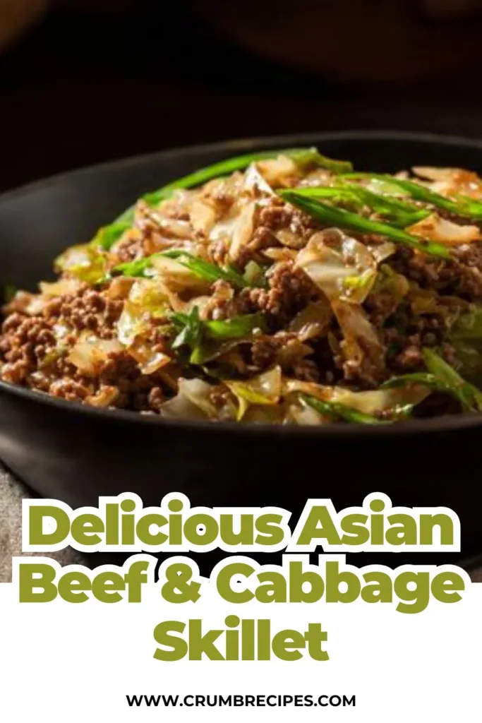 Asian-Inspired Beef and Cabbage Skillet