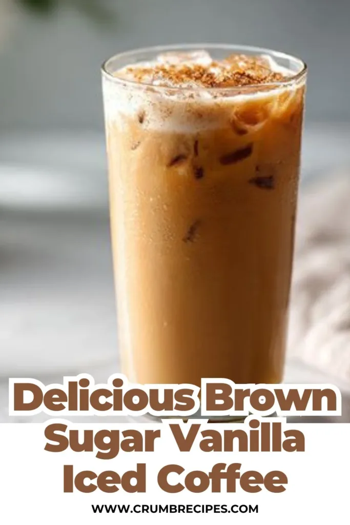 Brown Sugar Vanilla Iced Coffee iced coffee Brown Sugar Vanilla Iced Coffee