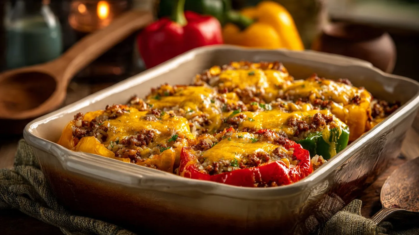 Stuffed Pepper Casserole stuffed pepper Delicious unstuffed bell pepper casserole loaded with flavors and nutrients.
