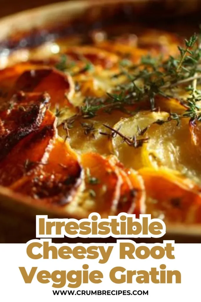 Cheesy Root Veggie Gratin
