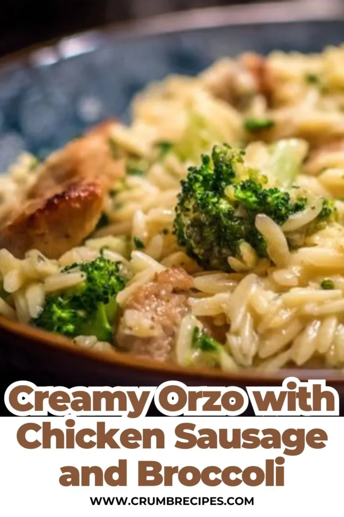 Creamy Orzo with Chicken Sausage and Broccoli Creamy Orzo Creamy Orzo with Chicken Sausage and Broccoli