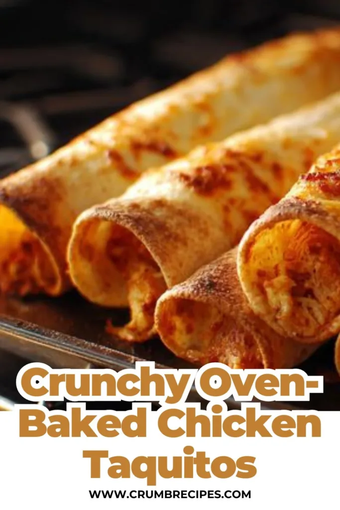 Crunchy Oven-Baked Chicken Taquitos