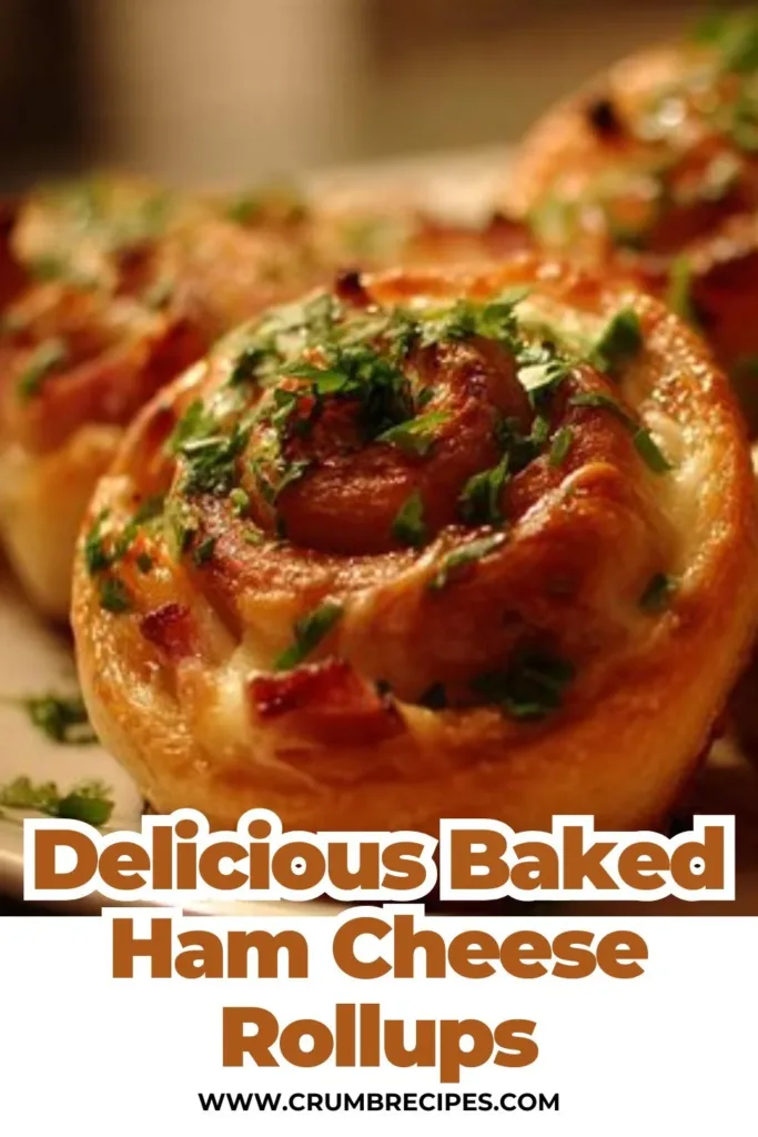 Delicious Baked Ham Cheese Rollups