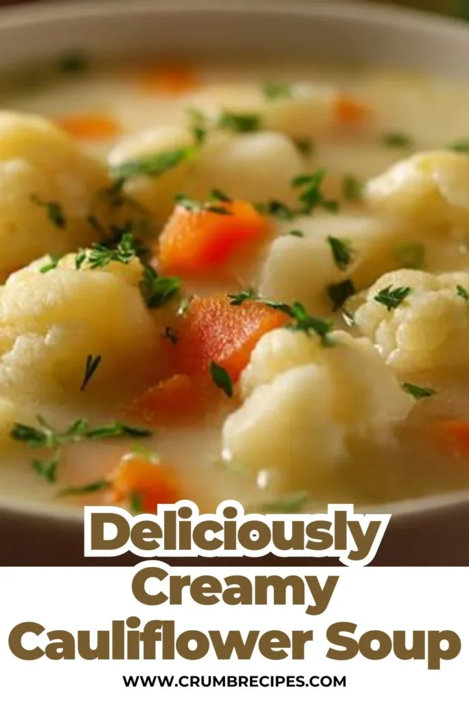 Deliciously Creamy Cauliflower Soup