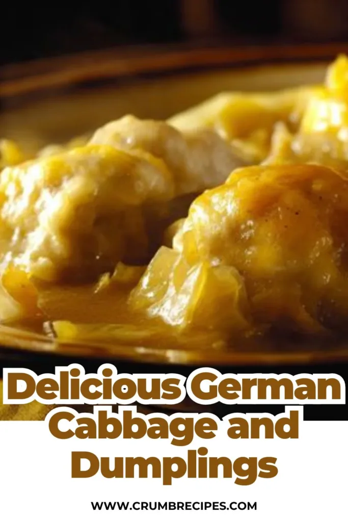 German Cabbage & Dumplings