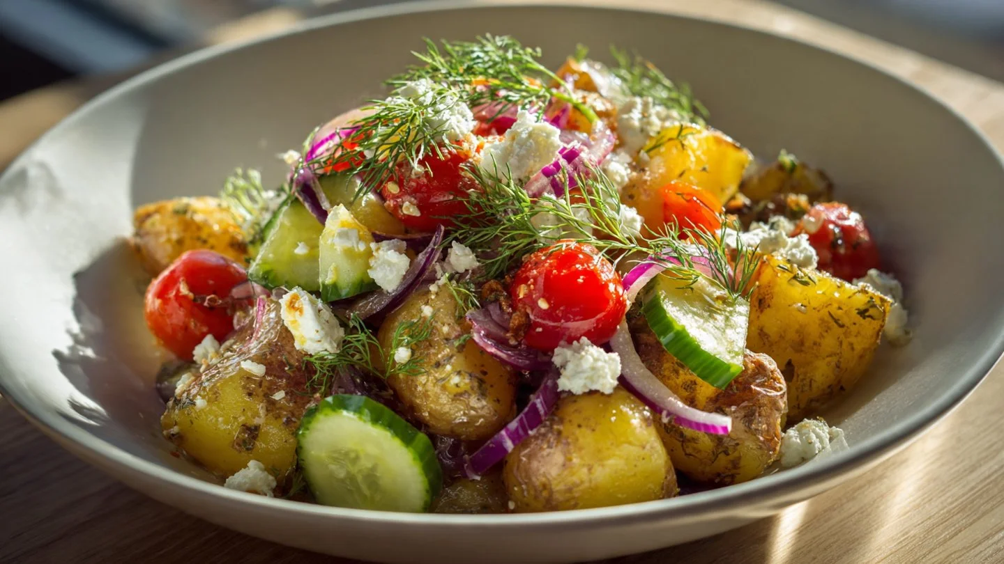 Greek Potato Salad Greek Potato Salad Delicious Greek Potato Salad with fresh herbs and Mediterranean ingredients