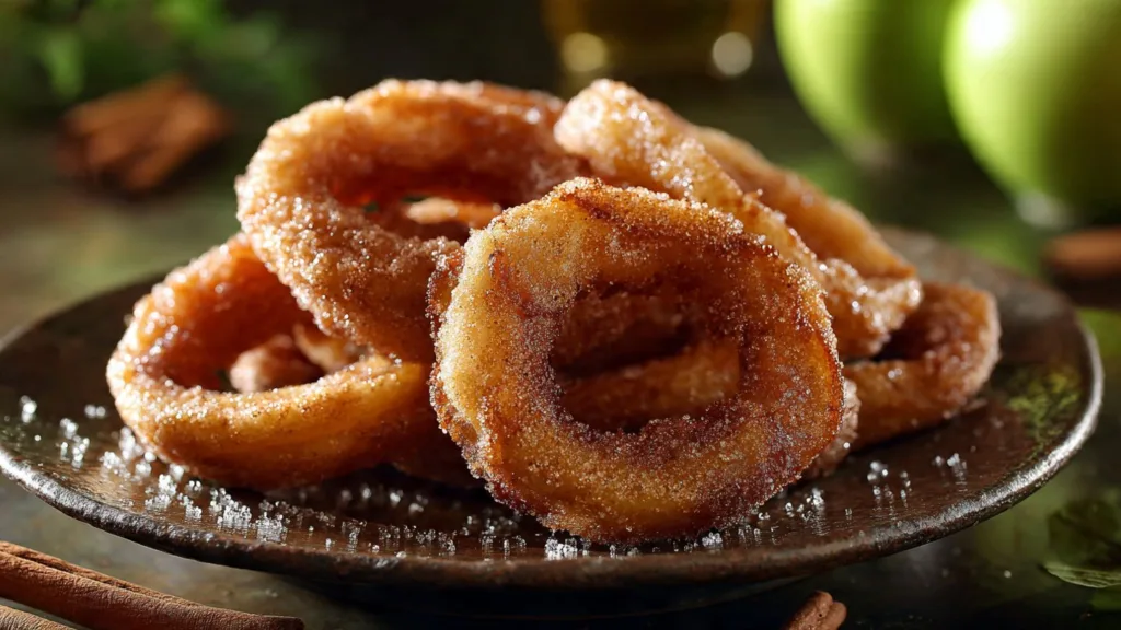 Air Fryer Cinnamon Apple Rings