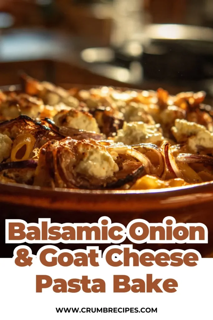 Balsamic Onion & Goat's Cheese Pasta Bake Balsamic Onion Balsamic Onion & Goat's Cheese Pasta Bake