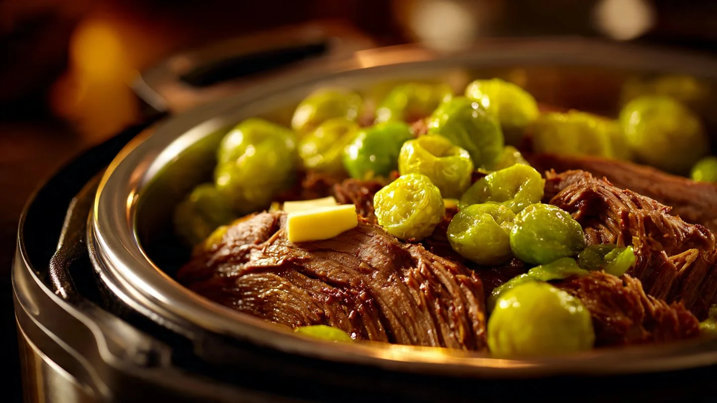 Delicious Instant Pot Mississippi Roast with tender beef and pepperoncini