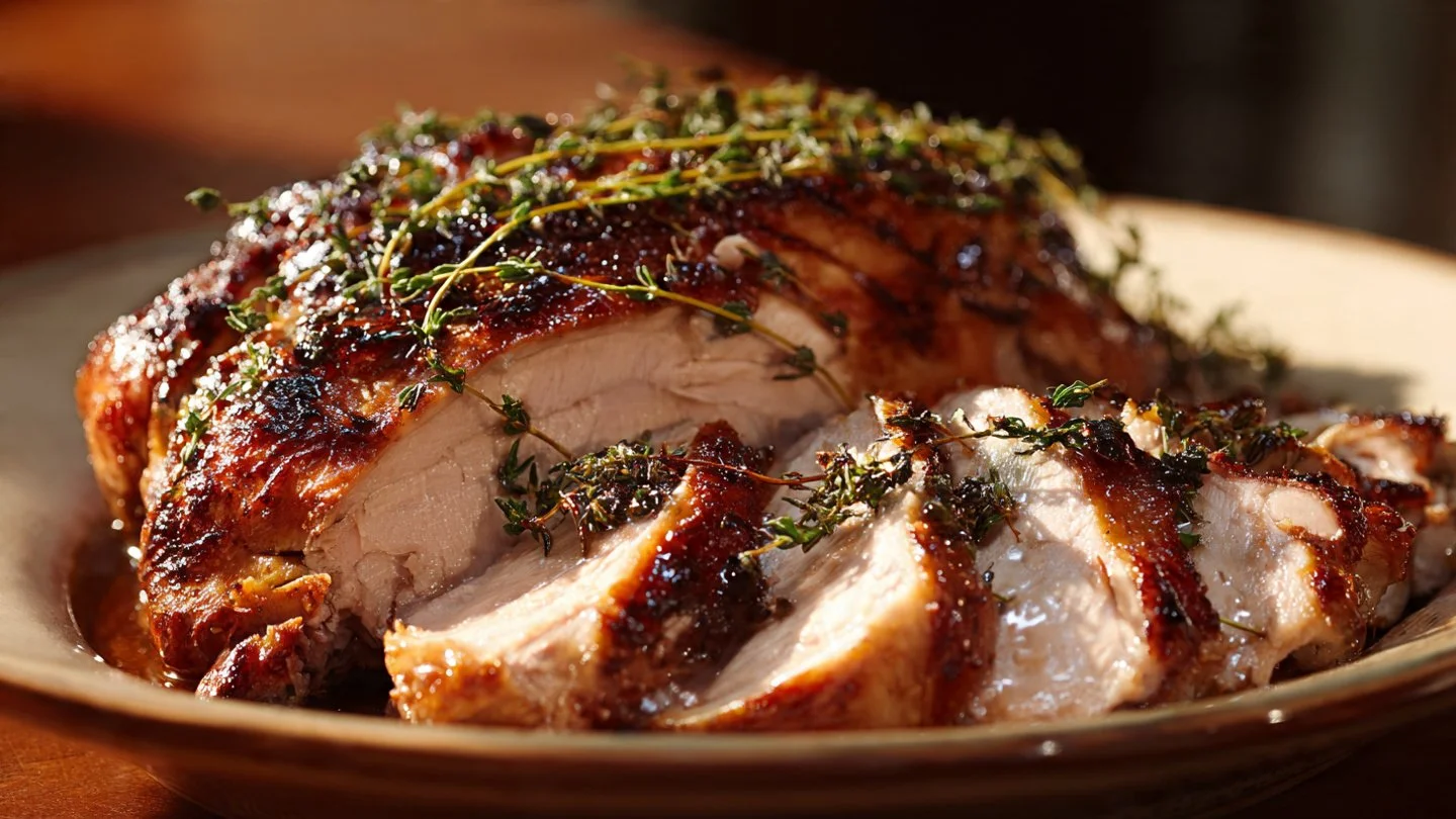 Delicious Butterball turkey breast crock pot roast cooked to perfection.