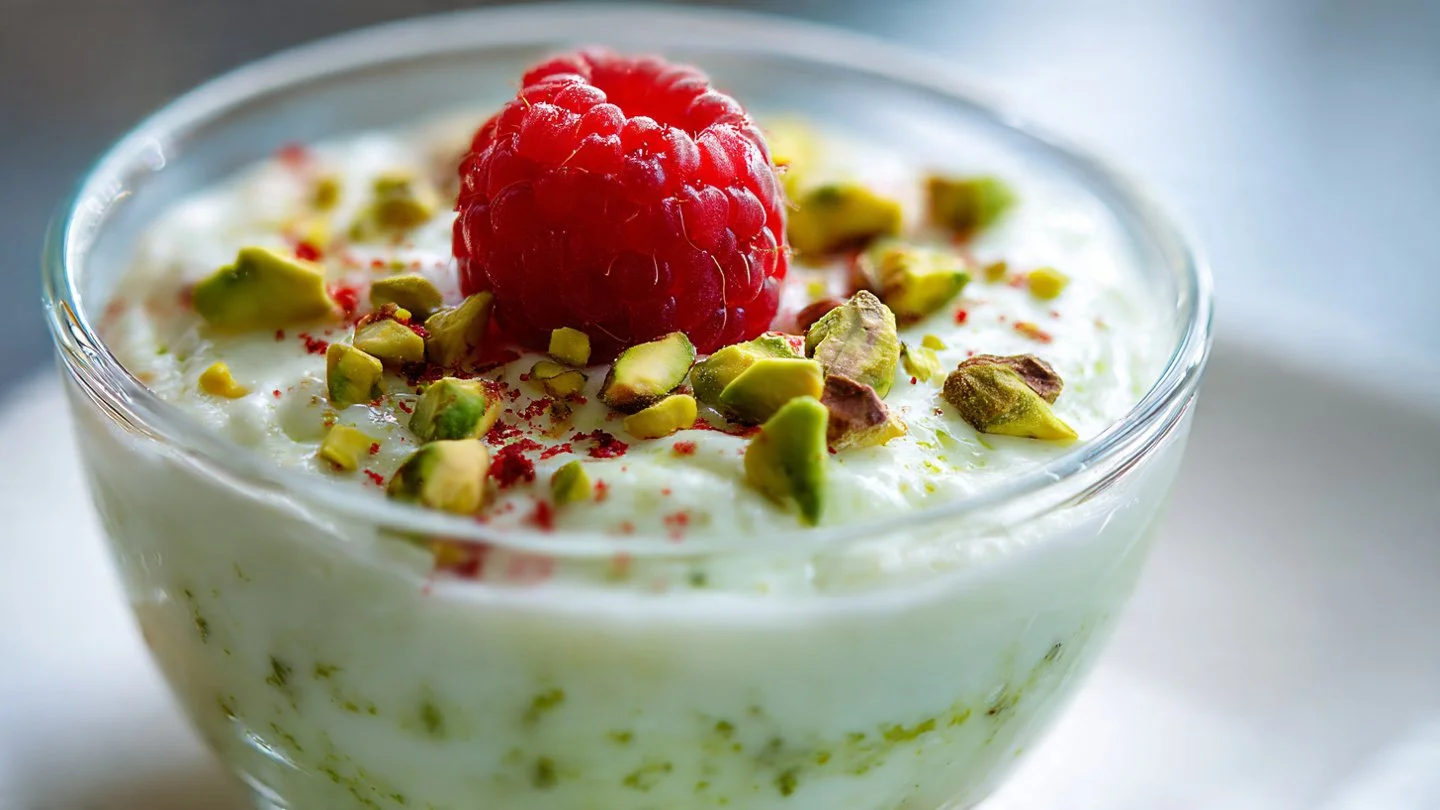 Pistachio Overnight Oats pistachio overnight oats Bowl of pistachio overnight oats topped with fresh fruits and nuts